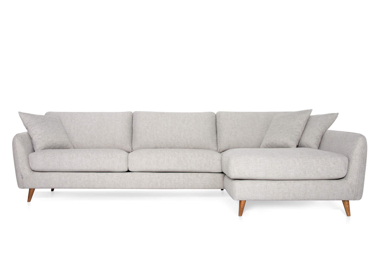 In picture: Faro 3 DIV Right. Fabric: Manhattan 890. Leg: 50, oak.