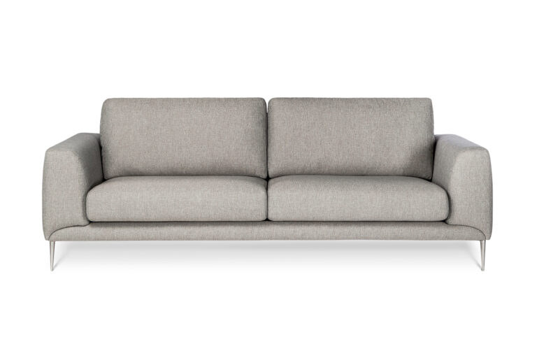 In picture: Lorenzo 3 LC. Fabric: Solution 60. Leg: 15, stainless steel.
