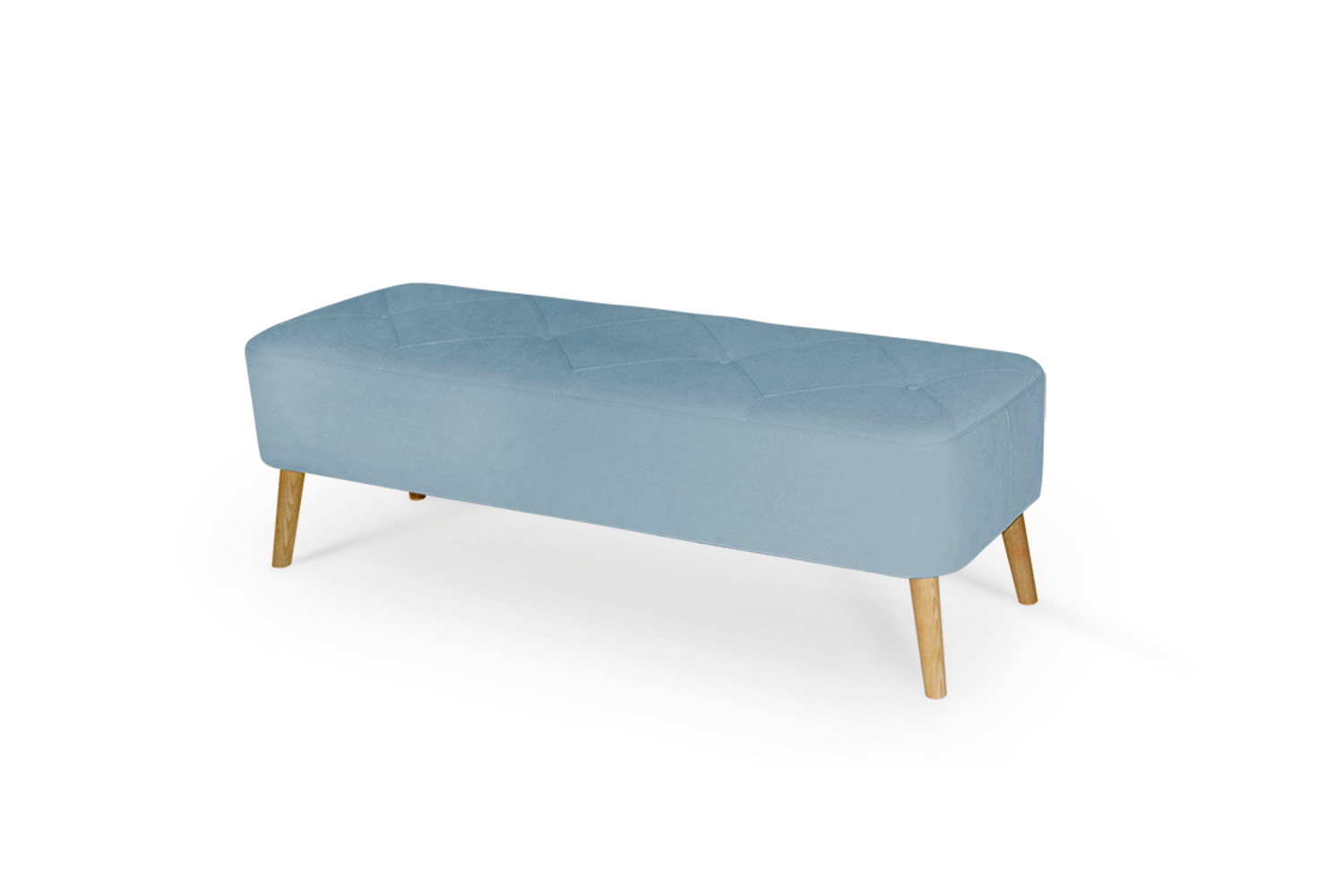 In picture Bench Superior with fabric Delta 5142, Leg 100 Oak.