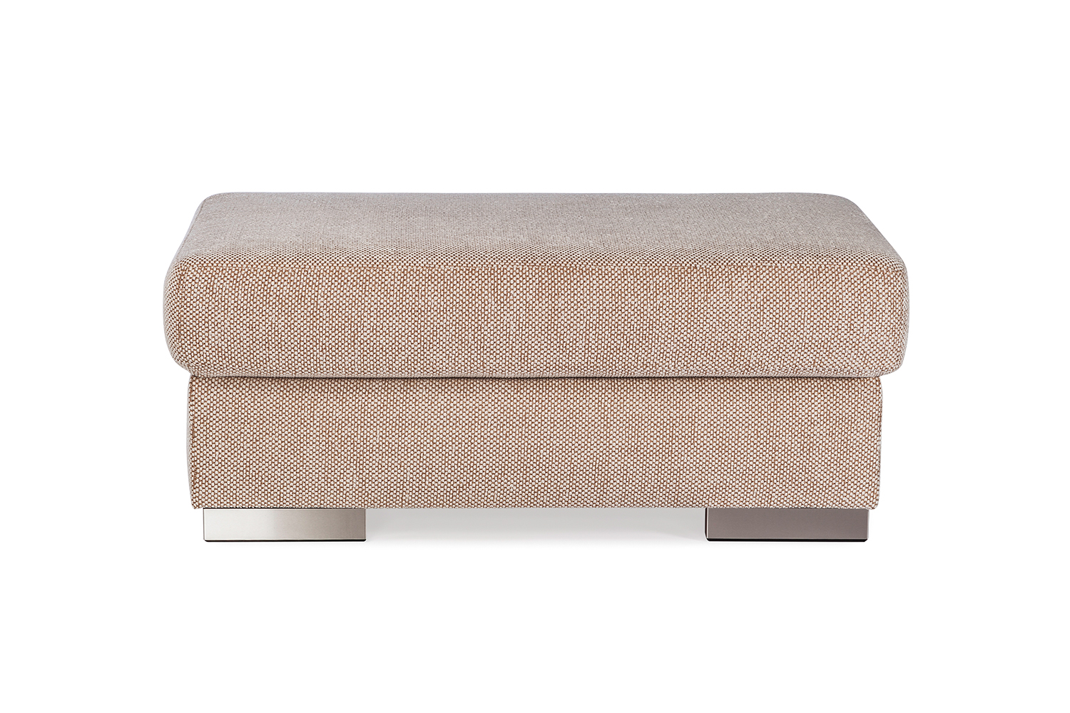 In picture footstool Jumbo; fabric: Murano 51001; leg 31 Stainless Steel