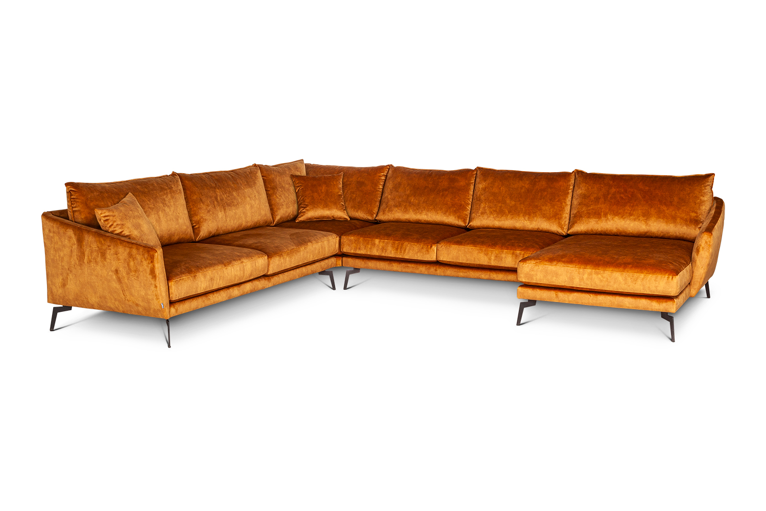 In picture: Coral A3E2UA. Fabric: Adore 132. Leg: 122, matte black.