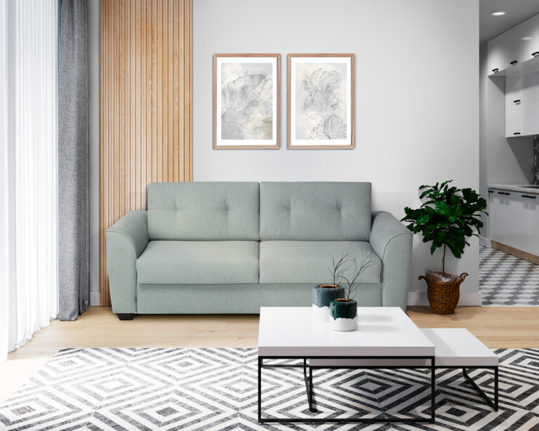 In picture: Alba 2. Fabric: Connect 60. Leg: 35, black.