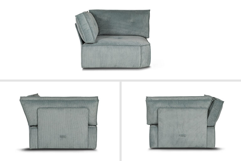 In picture: Levi Corner. Fabric: Wave 150.