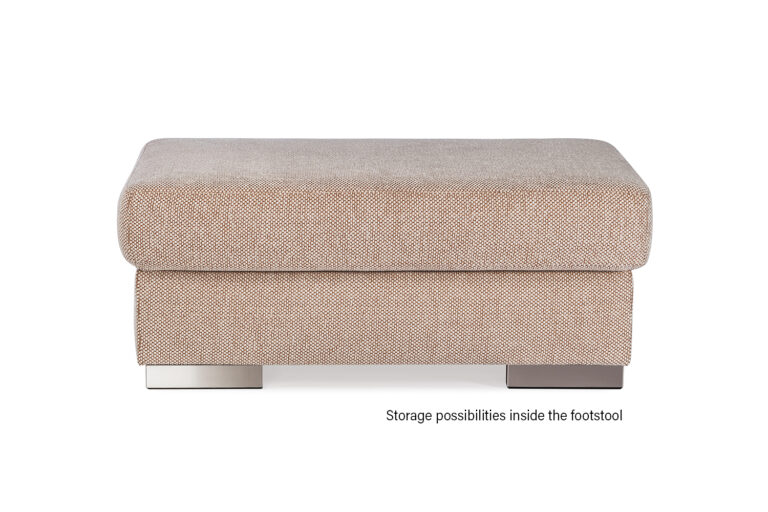 In picture: Footstool Jumbo. Fabric: Murano51001.