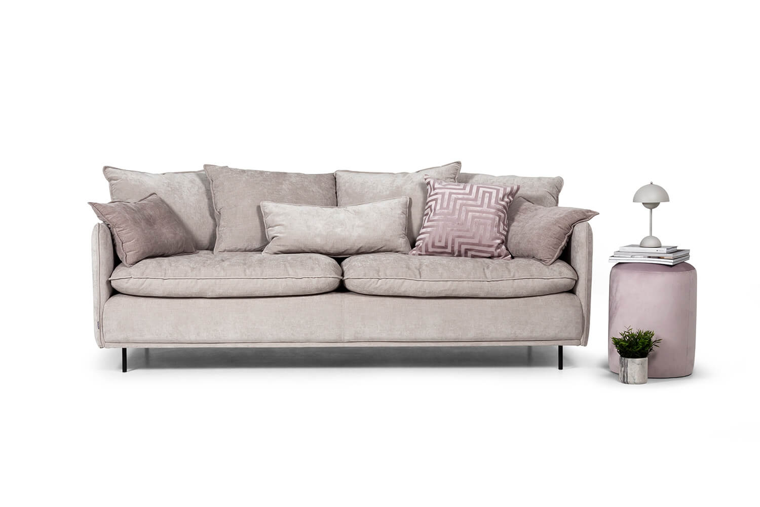 In picture: Allegro 3 LC. Fabric: Diego 6002. Leg: 127, matteblack.