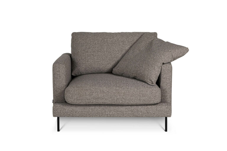 In picture: Boom 1. Fabric: Matuu 05. Leg; 127, matte black.