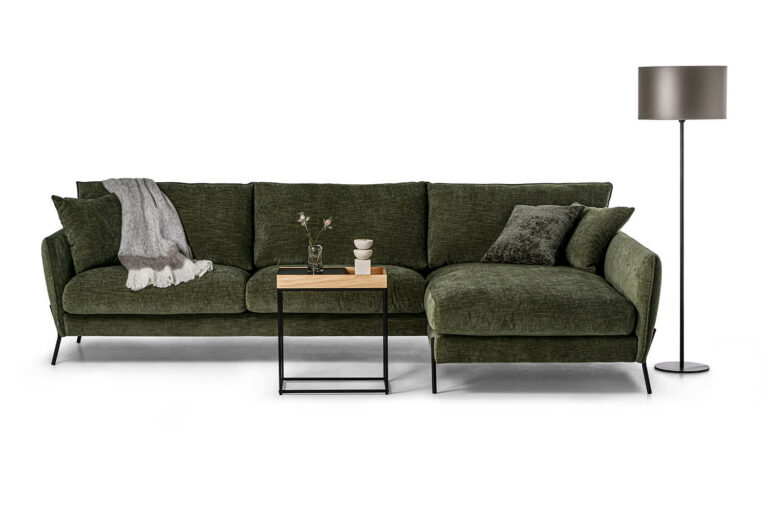 In picture: Nube 3DIV. Fabric: Diego6012. Leg: Nube leg, matte black.