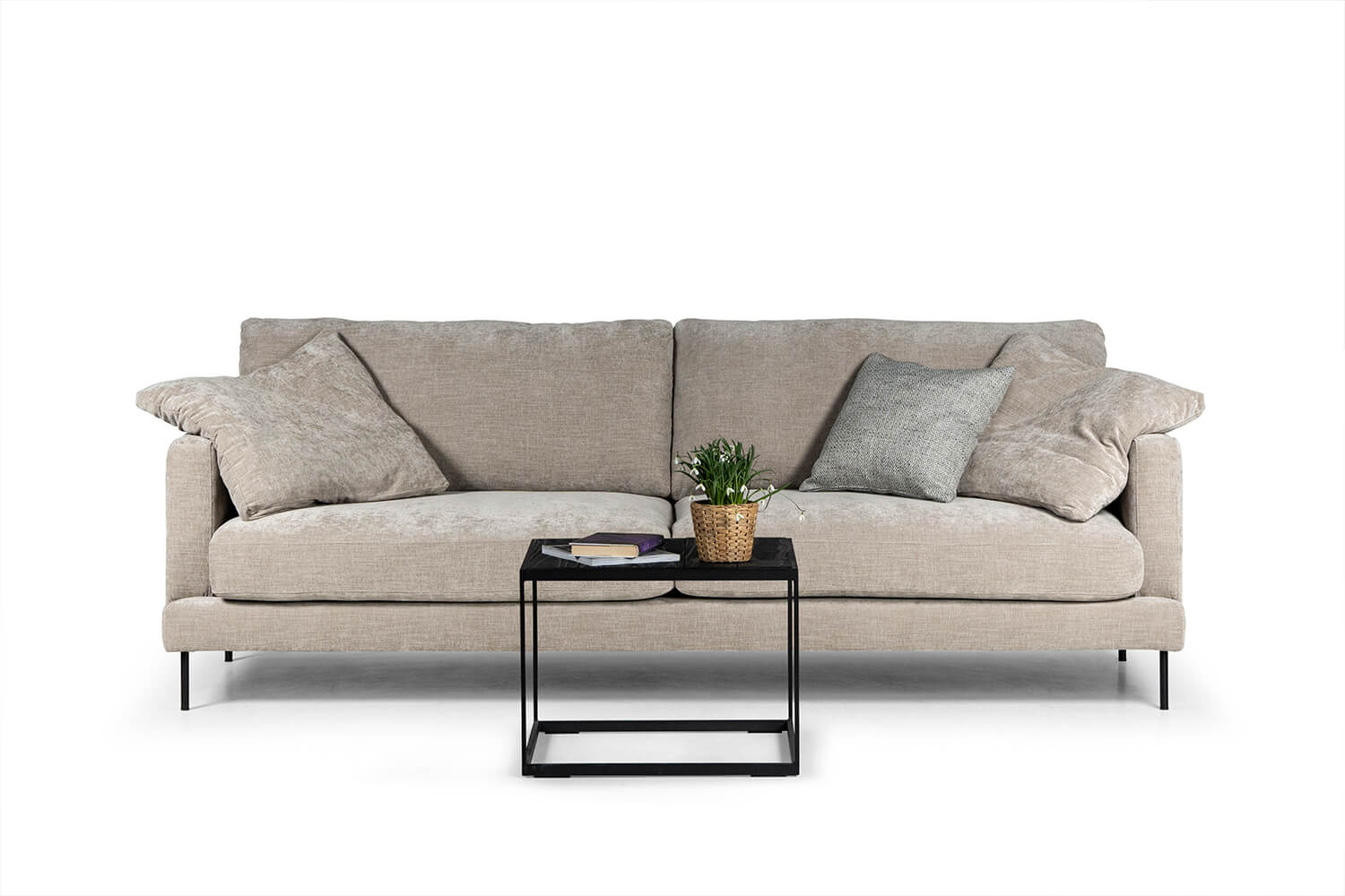 In picture: Boom 3 LC. Fabric: Diego 6001. Leg: 127, matte black.