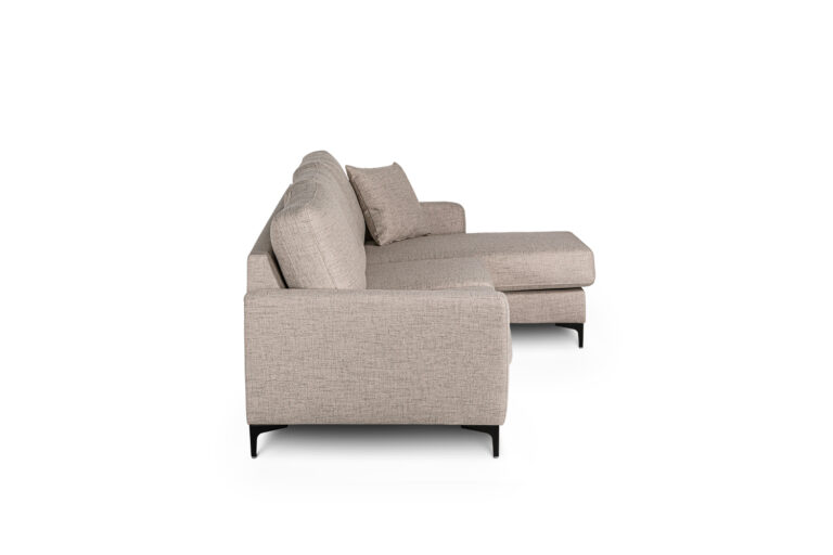 In picture: Presly 3 DIV Right. Fabric: Eleni 810. Leg 53, matte black.