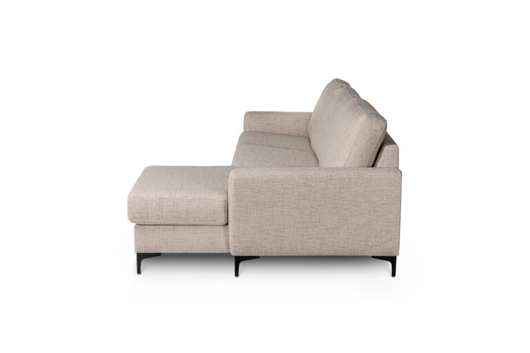 In picture: Presly 3 DIV Right. Fabric: Eleni 810. Leg 53, matte black.