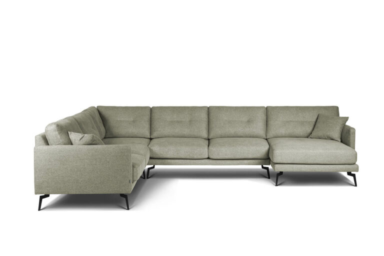 In picture: Showtime A3E2UA. Fabric: Ness 1206. Leg 122 matteblack.