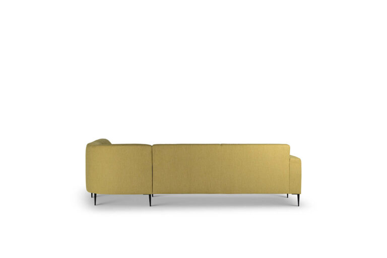 In picture: Perry Open End Right. Fabric: Chrush 2170. Leg: 15, matte black.