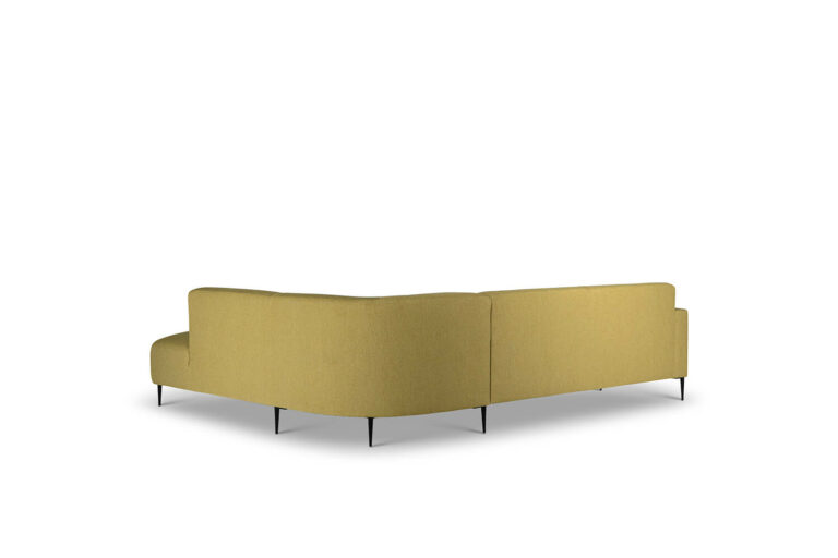 In picture: Perry Open End Right. Fabric: Chrush 2170. Leg: 15, matte black.