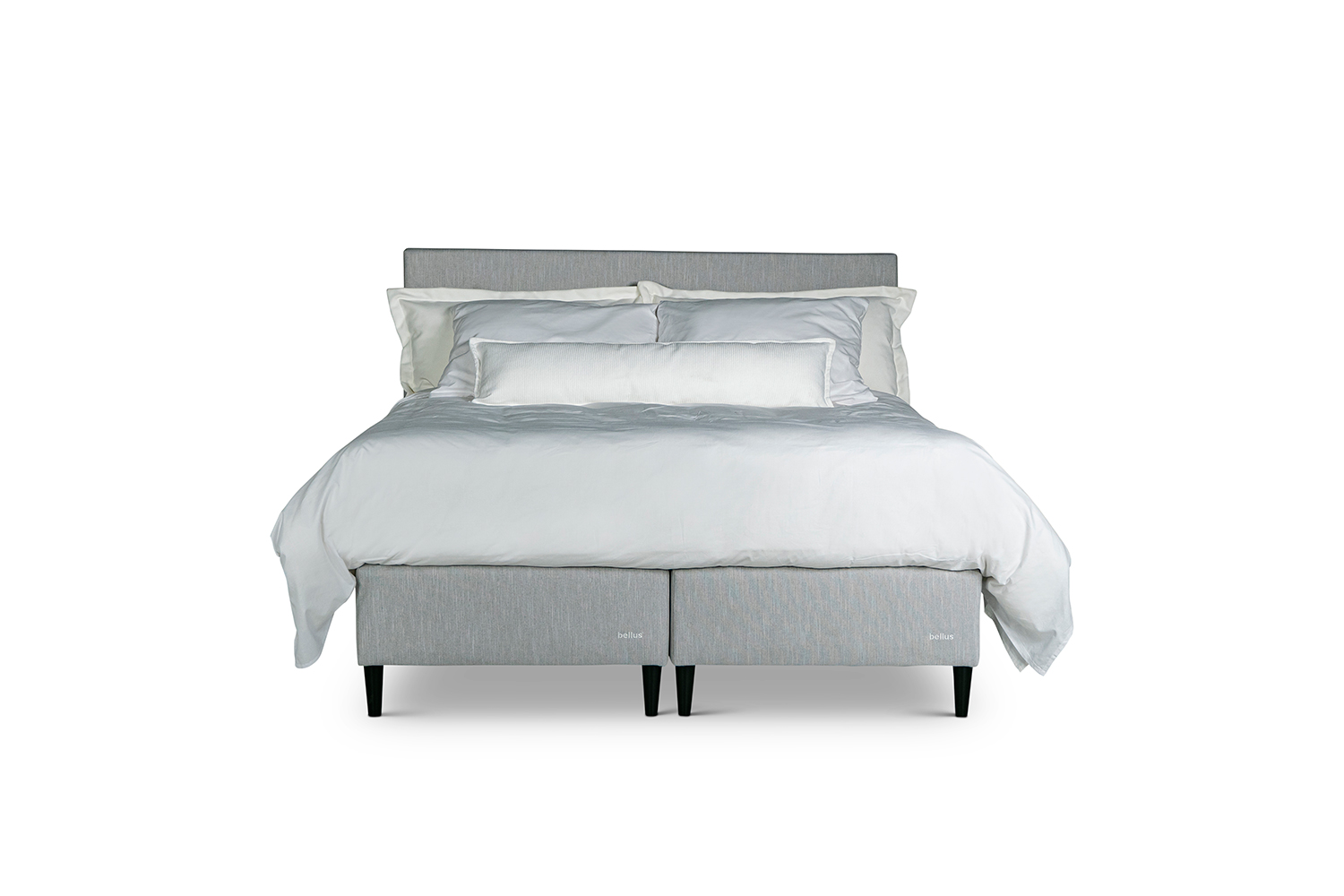 In picture: Continental Airisto 160x200cm. Headboard: Nova. Leg: 121, black.