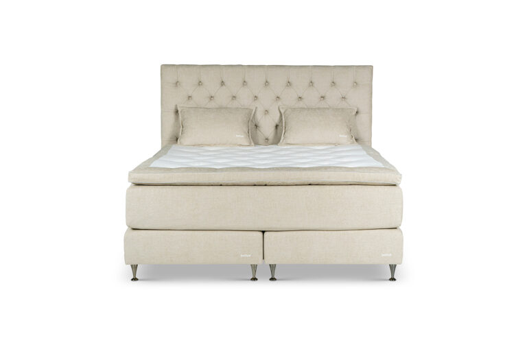 In picture: Continental C20 bed180x200cm. Top mattress: Heaven. Headboard: Windsor. Fabric: Next105. Leg:124.