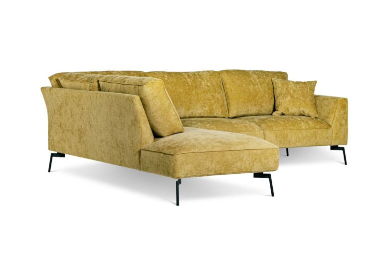 In picture: Tenzo Open End Left. Fabric: Shaff 1148, Leg: 89.